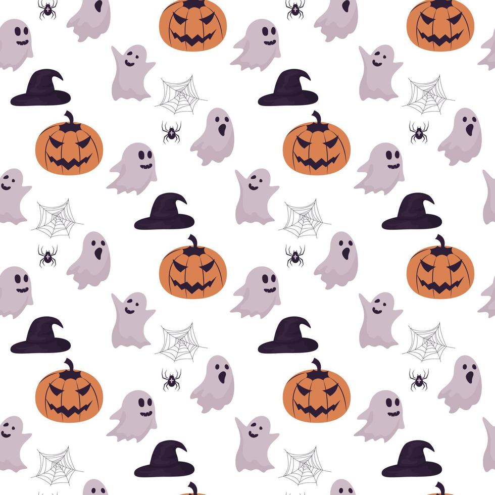 halloween seamless pattern vector