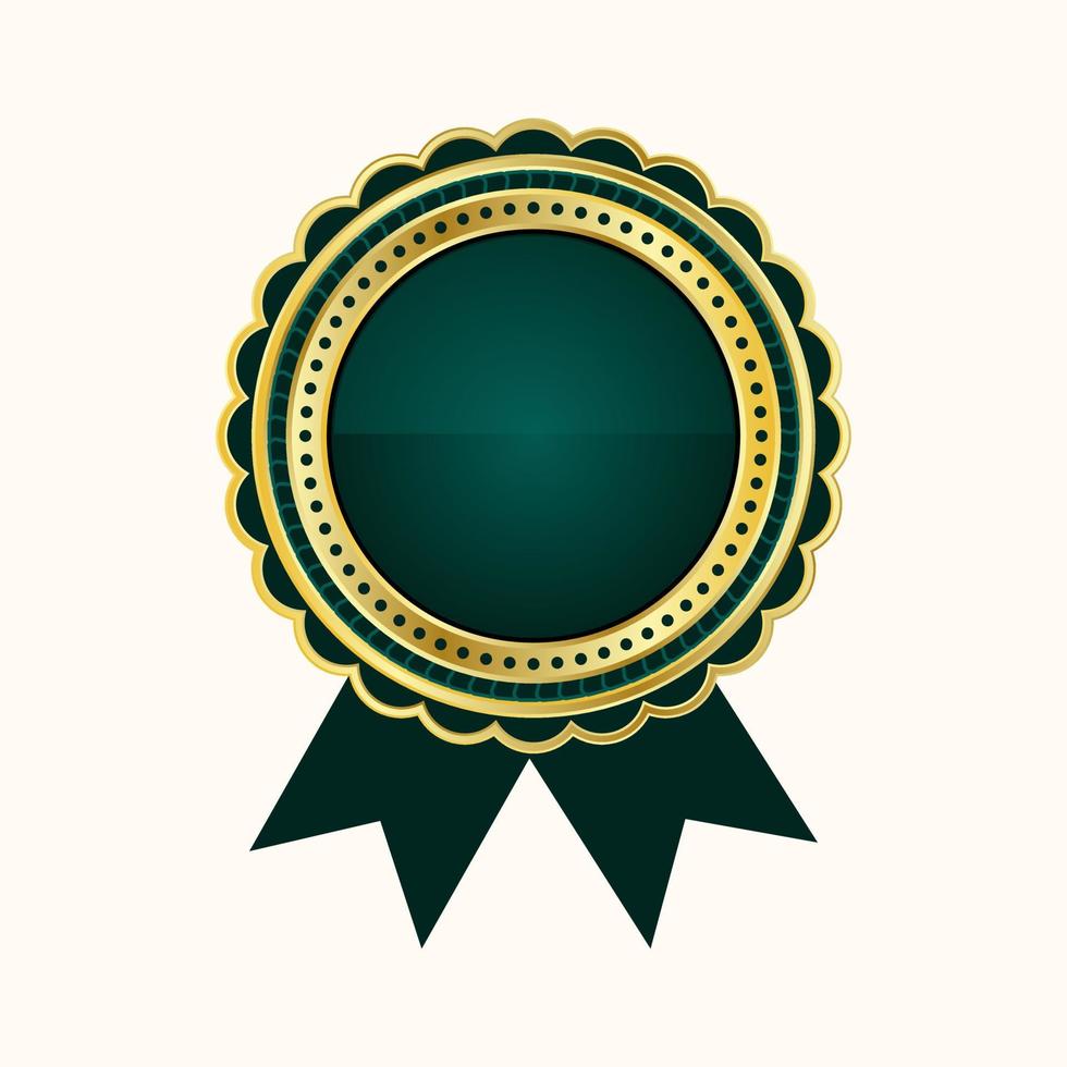 blank award badge or label vector