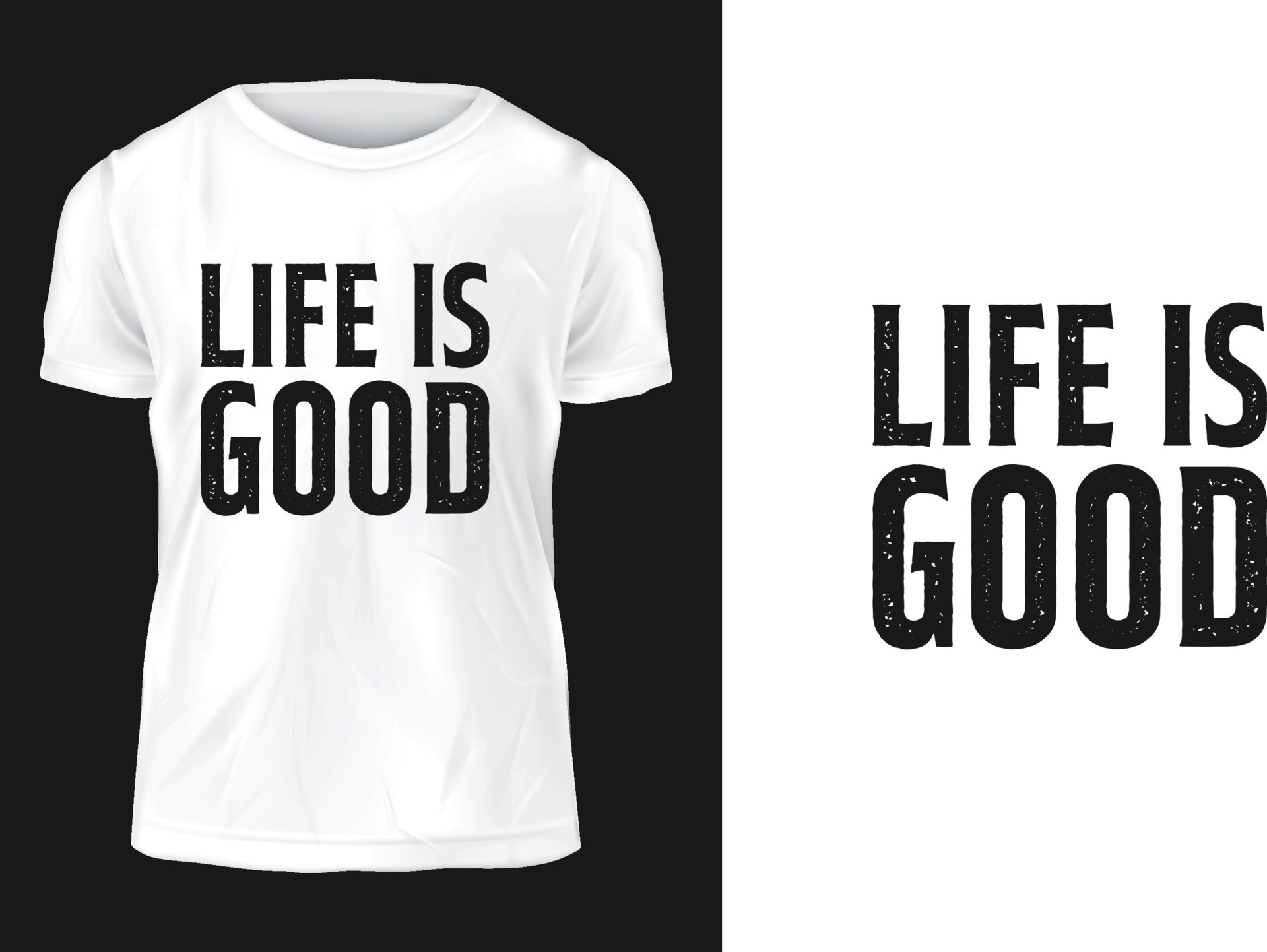 Life is good 12870743 Vector Art at Vecteezy