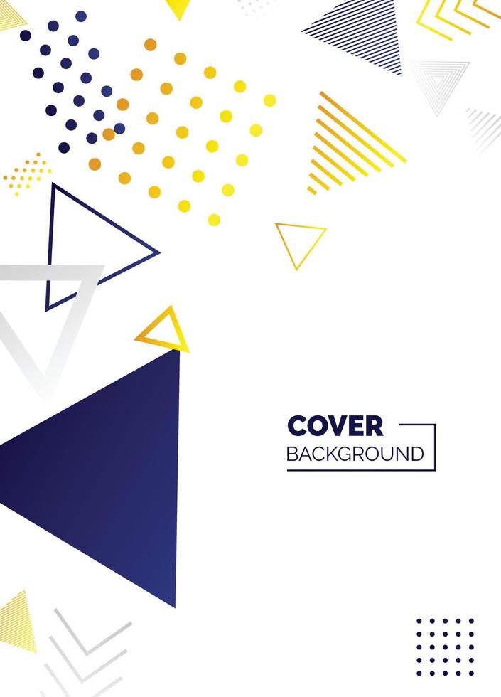 Covers templates set with bauhaus. memphis and hipster style graphic geometric elements. Applicable for placards. brochures. posters. covers and banners. Vector illustrations