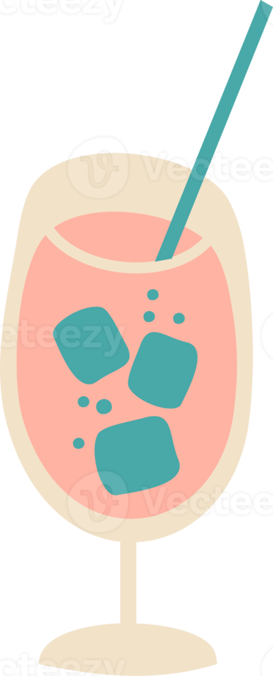 Cocktail. Isolated illustration png
