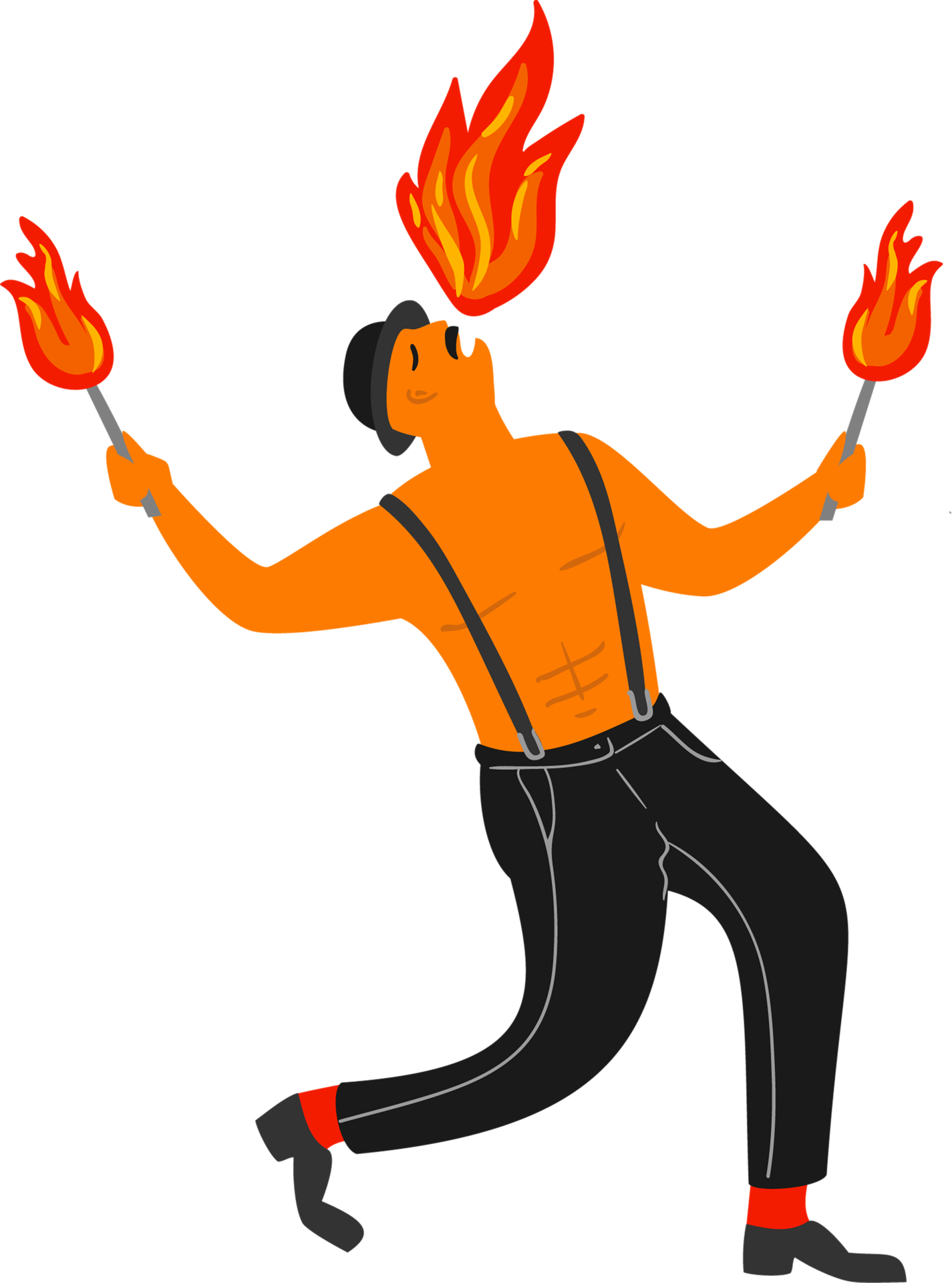 Fakir. Isolated illustration. 12871284 PNG