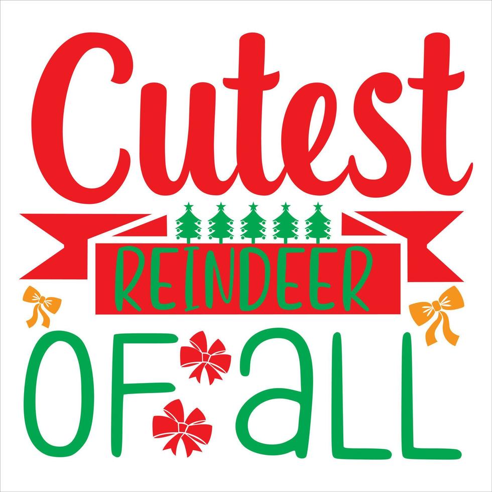 Cutest reindeer of all vector
