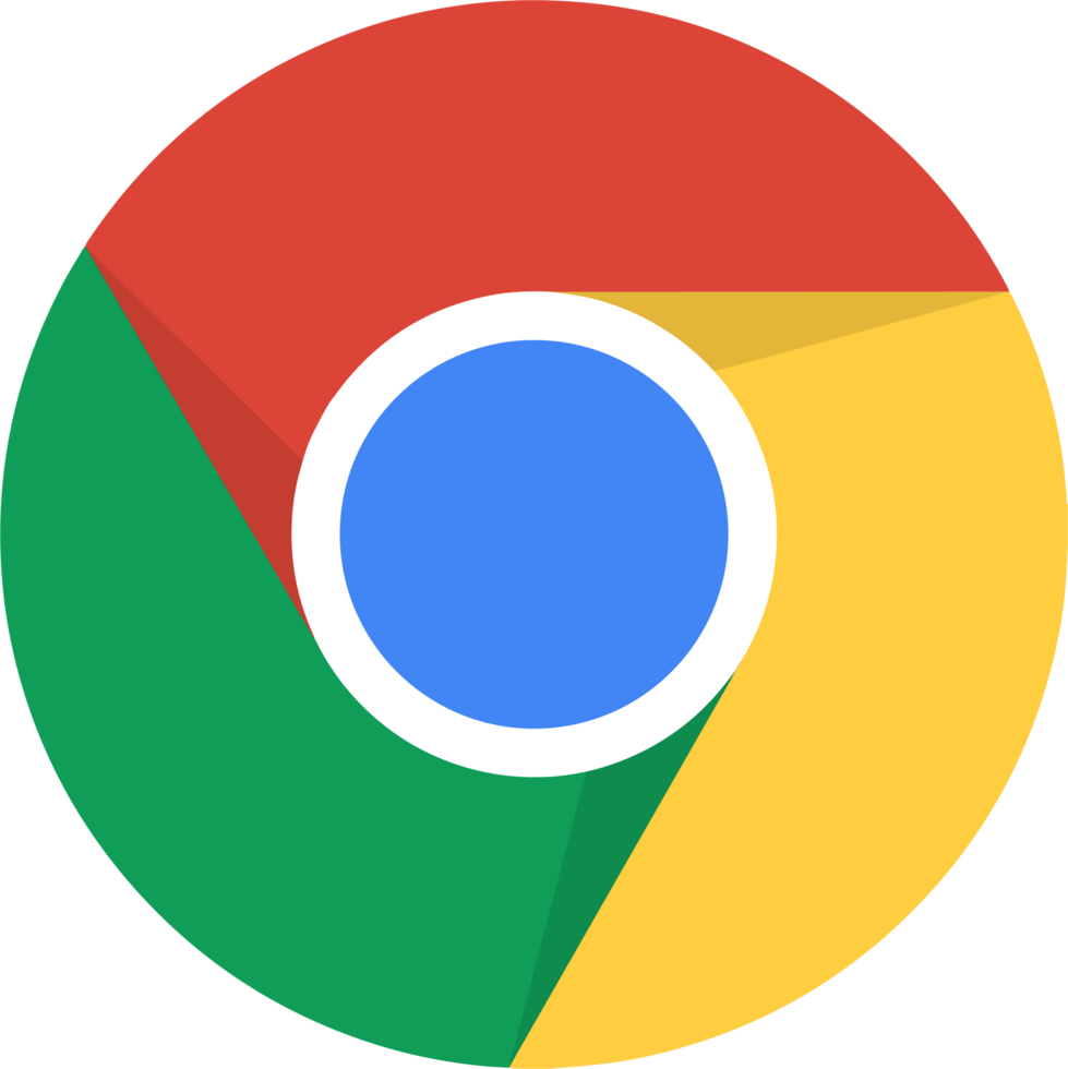 ícone de cromo. ilustração do produto do google. png