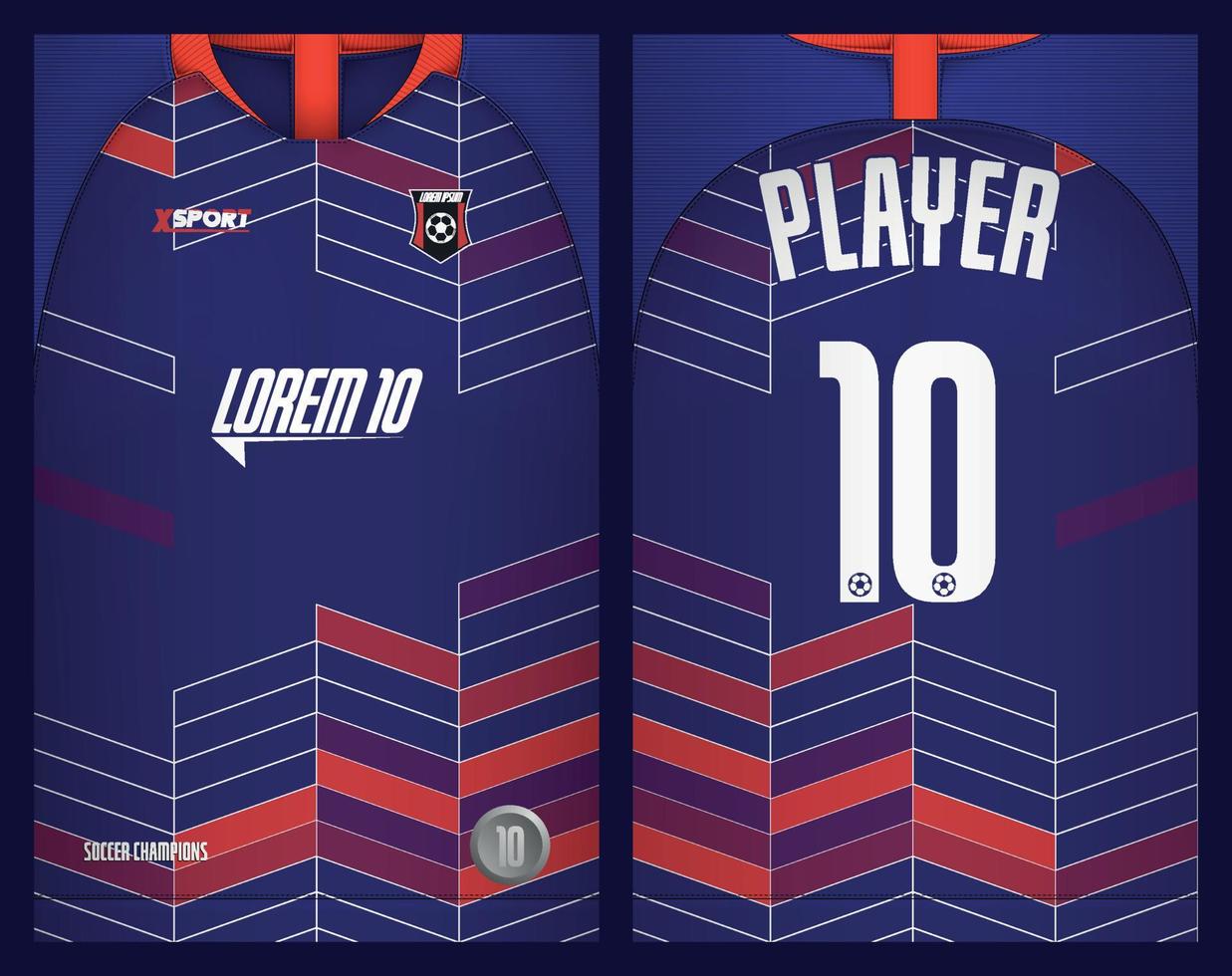 Soccer jersey design for sublimation, sport t shirt design vector