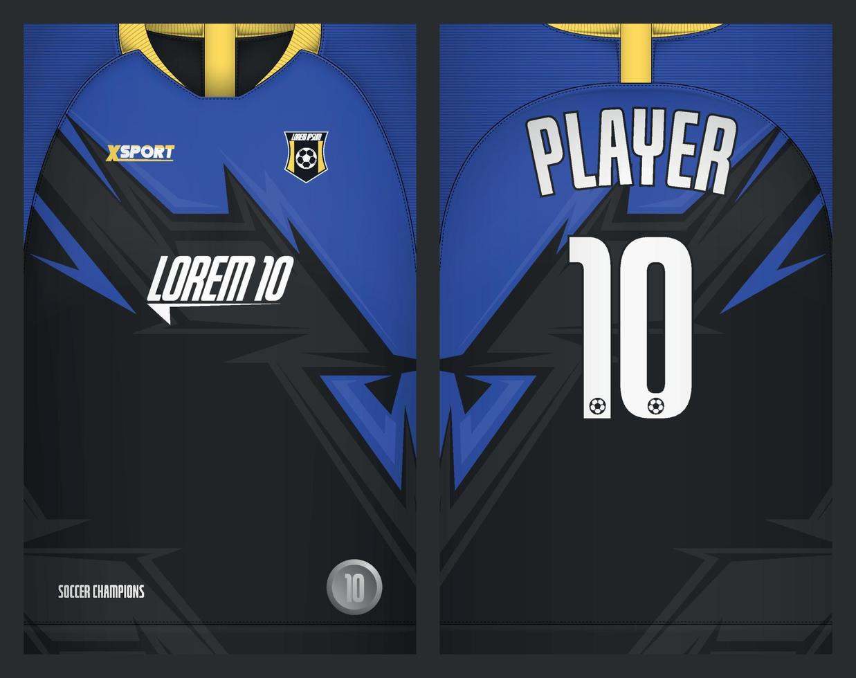 Soccer jersey design for sublimation, sport t shirt design vector