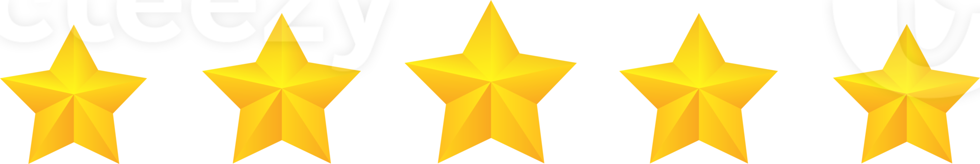 5 stars signs in yellow colors. Rating stars for web icon. png