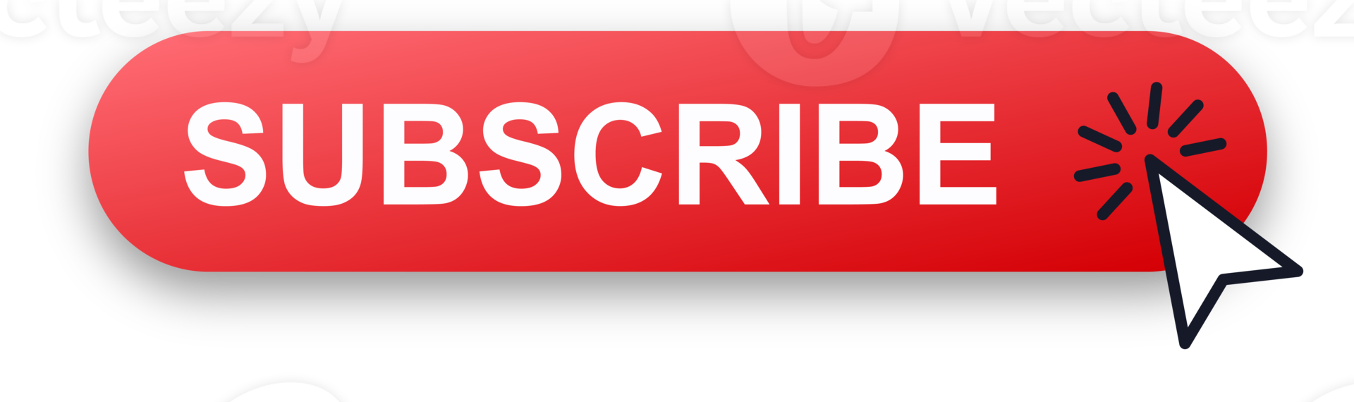 Subscribe button in red colours with black arrow. Subscribe ...
