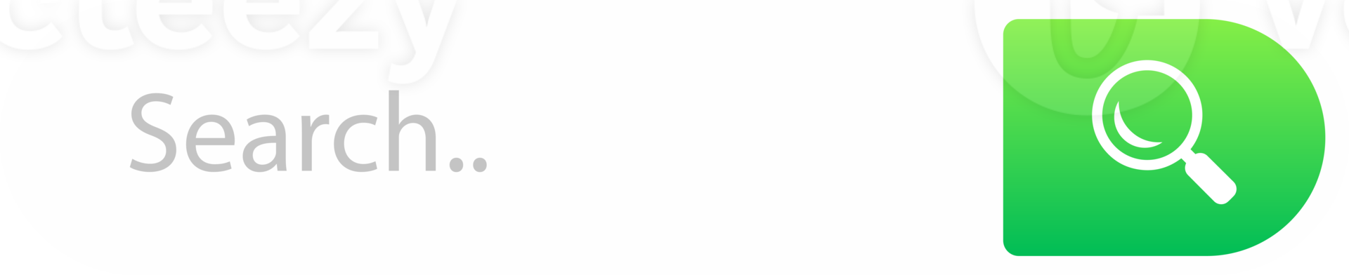 Search bar with shadow on transparent background. Search engine box ...