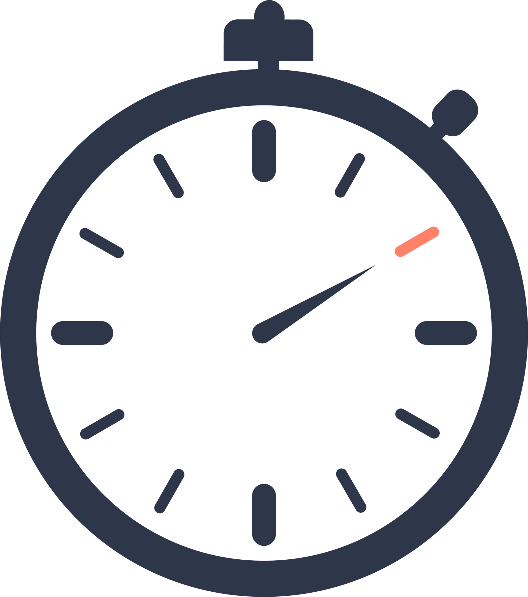 Pantalla de temporizador de 10 segundos en estilo plano. contador