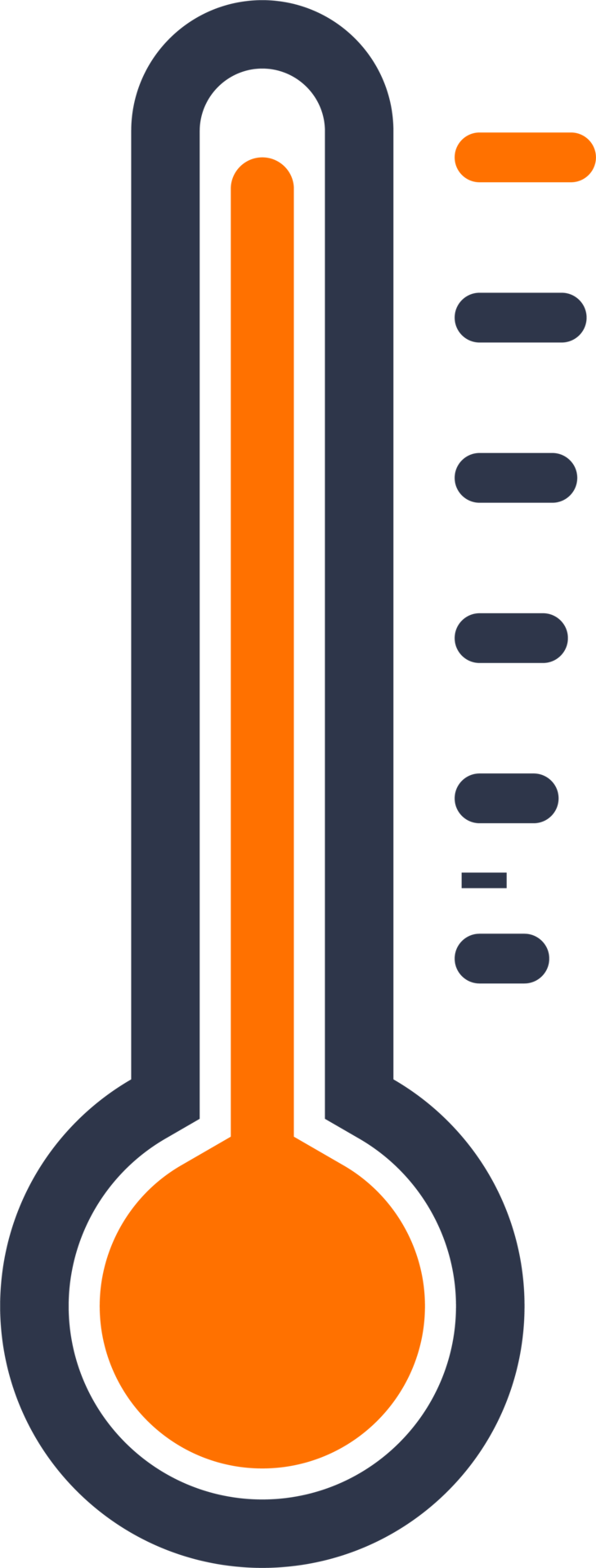 Temperature icon illustration. Thermometer signs with mercury. 12871600 PNG