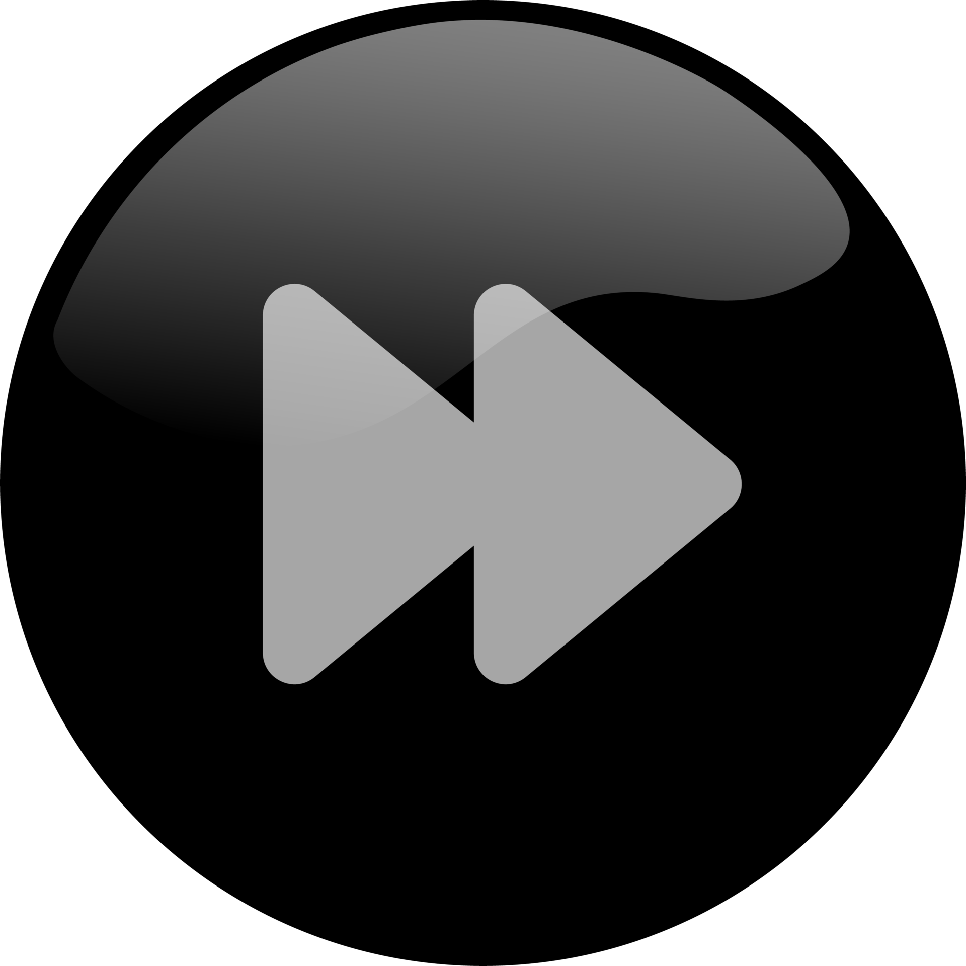 Forward icon for media player button interface. Video and audio player