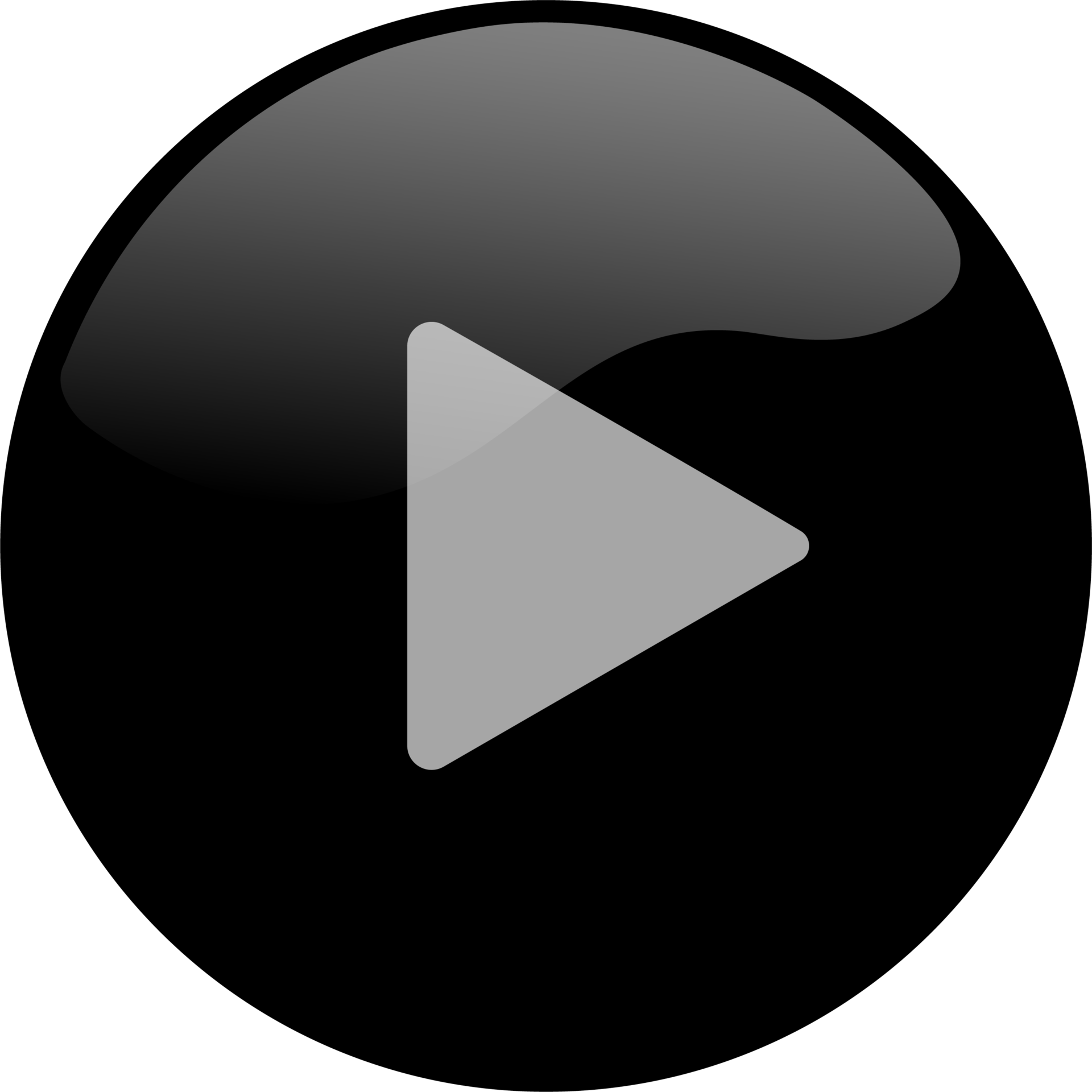 Play icon for media player button interface. Video and audio player