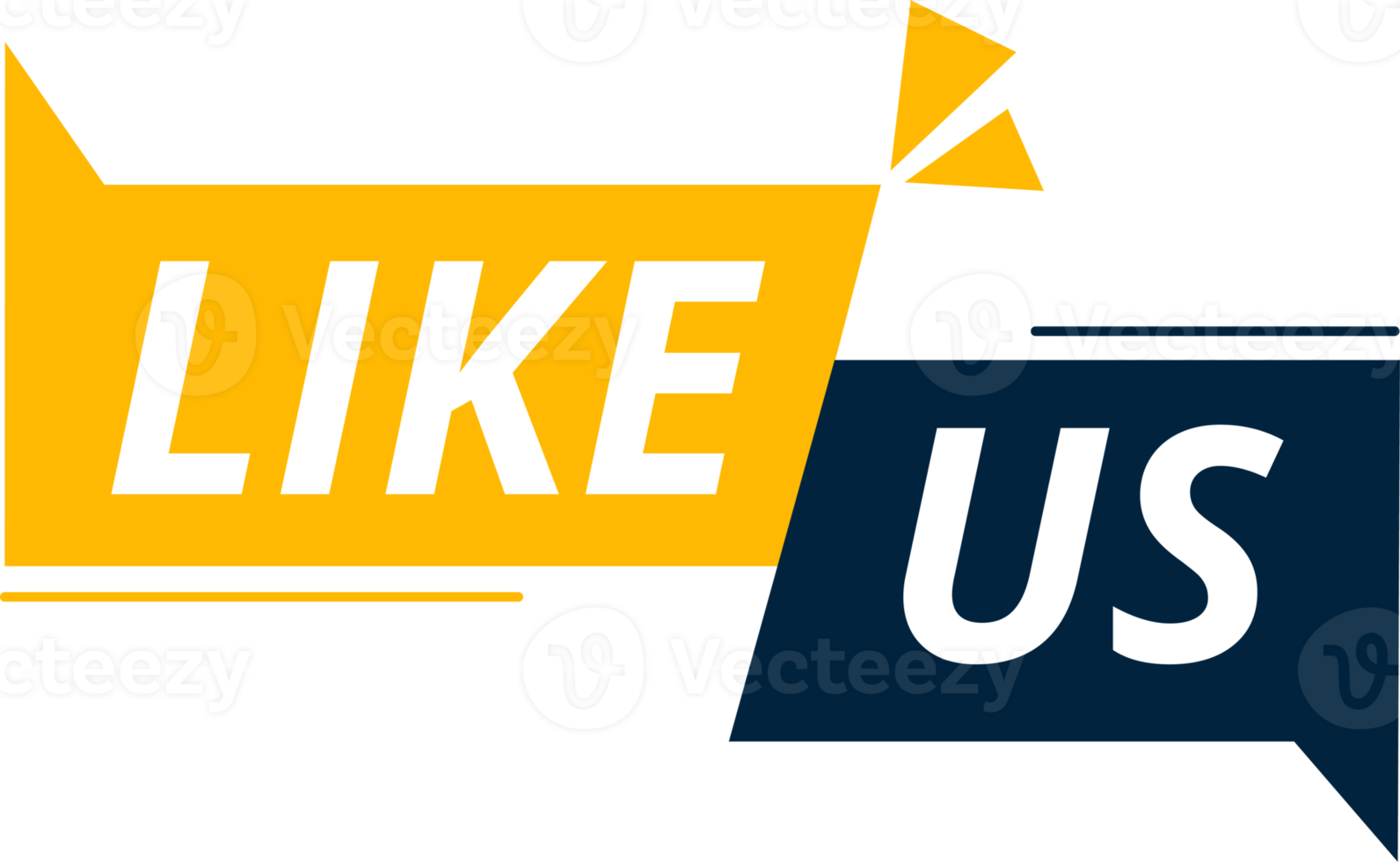 Like us illustration banner. Social media promotion. png