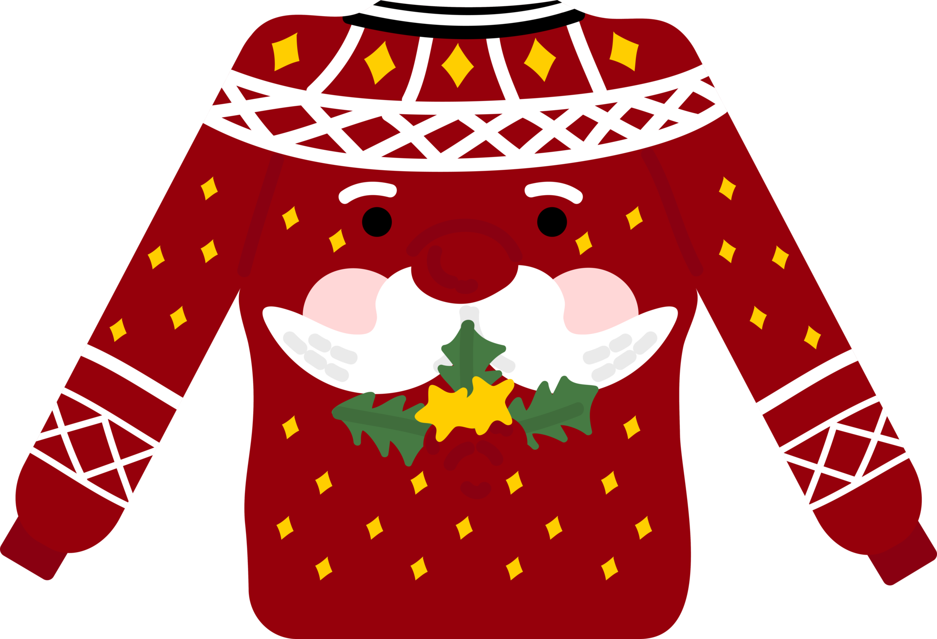 Design PNG E SVG De Enfeite De Natal Listrado Brilhante Para Camisetas