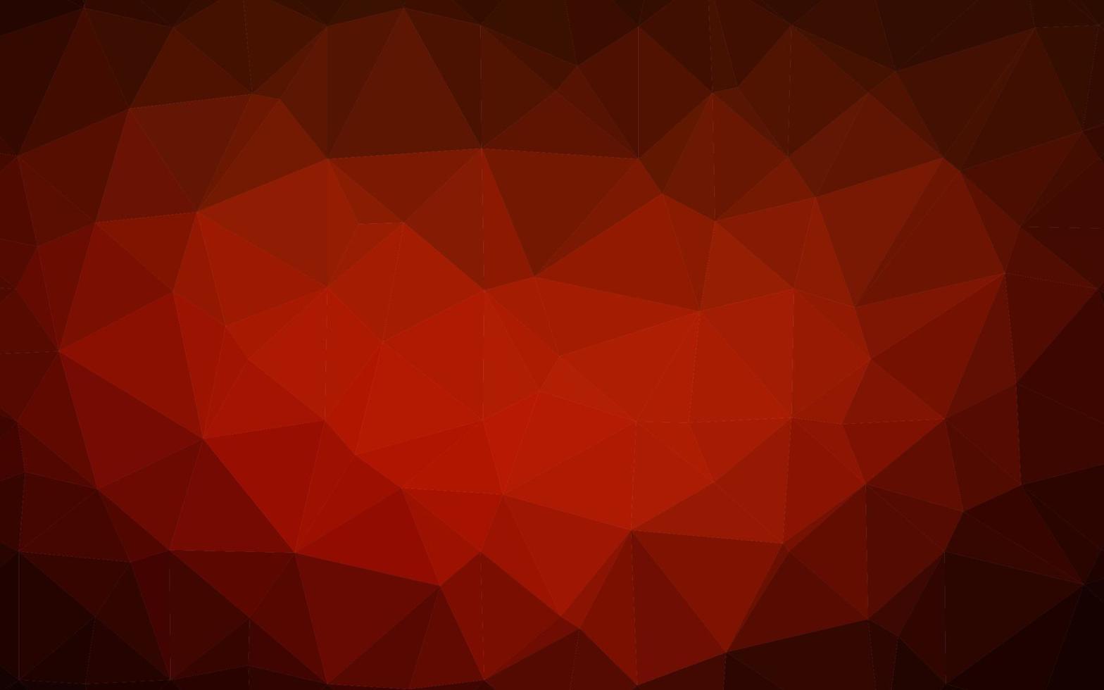 Dark Red, Yellow vector polygon abstract backdrop.