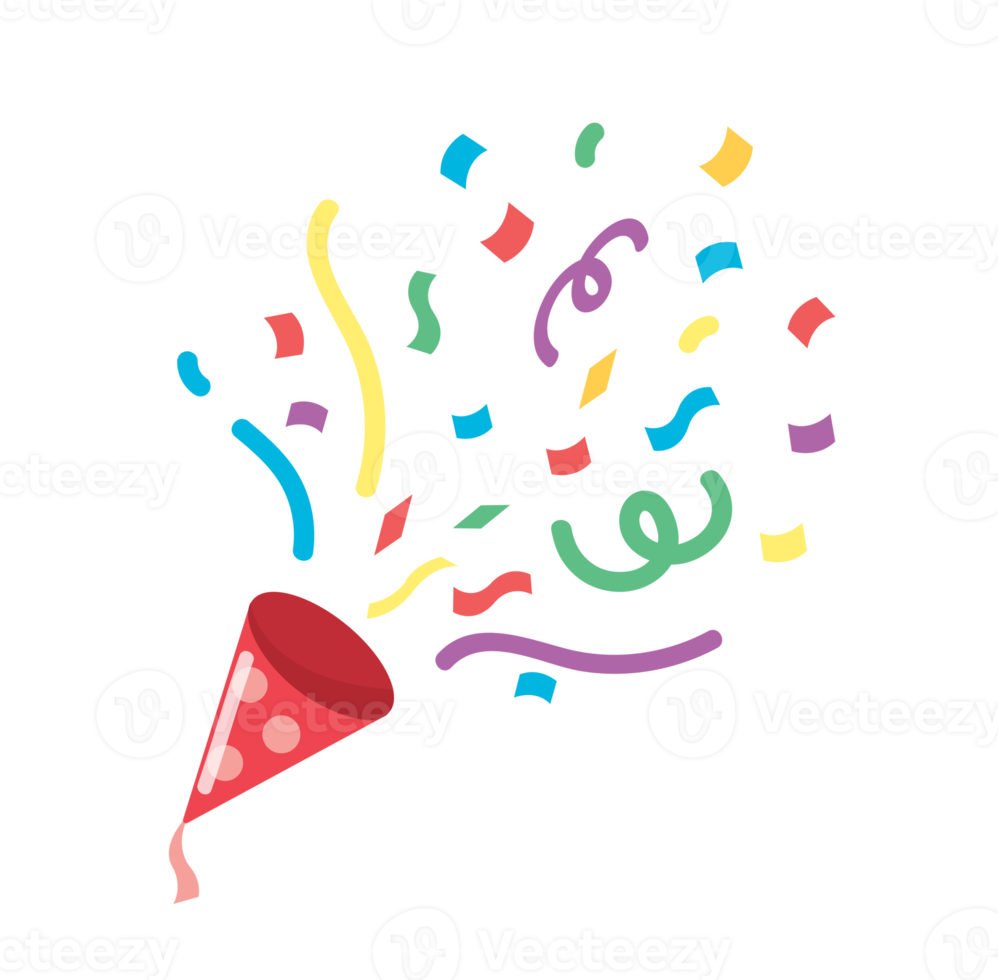 Party Icon. Confetti popper illustration 12872161 PNG