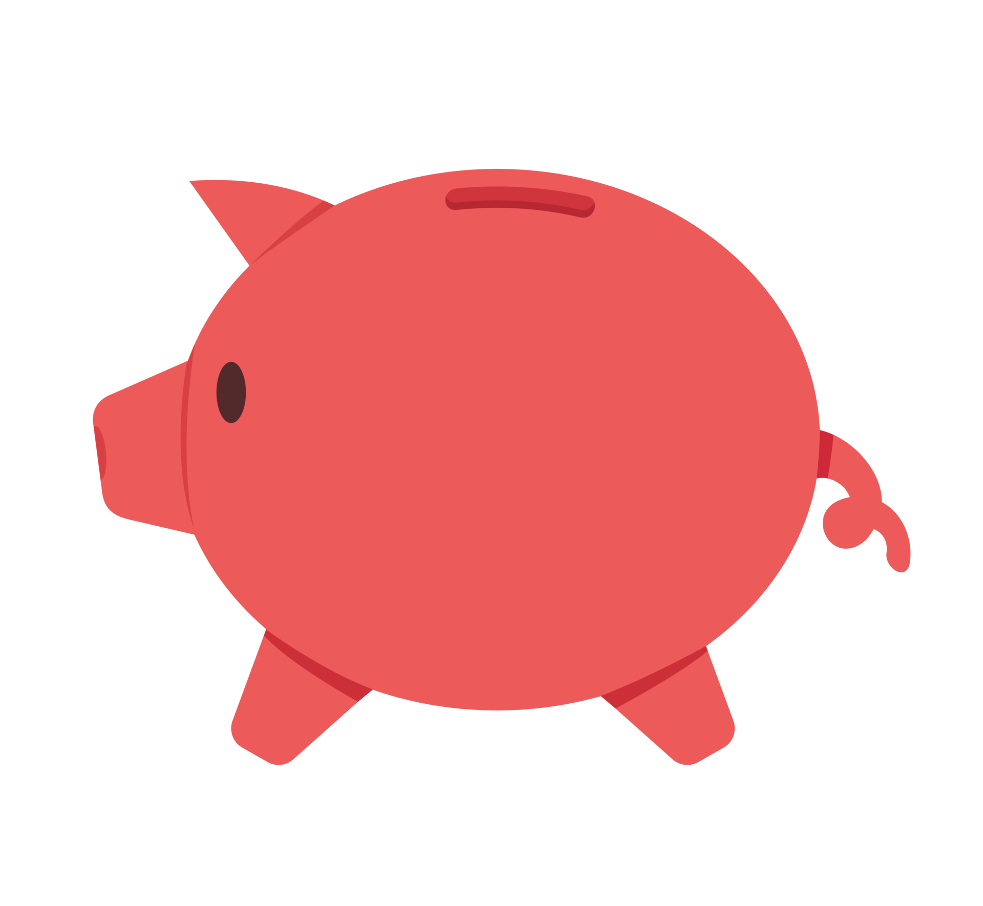 piggy bank in flat illustration 12872187 PNG