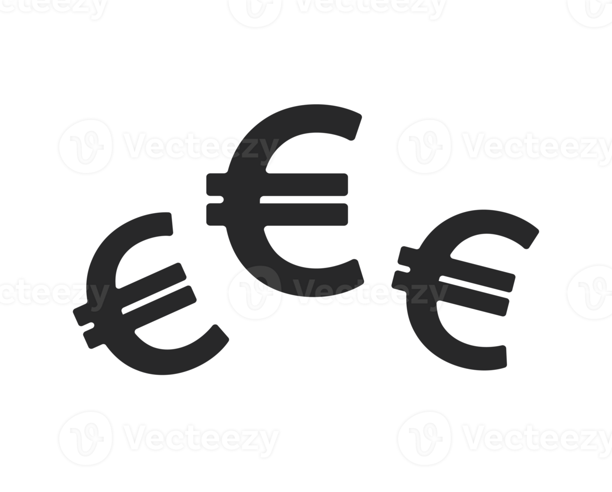 ilustração do ícone do euro png