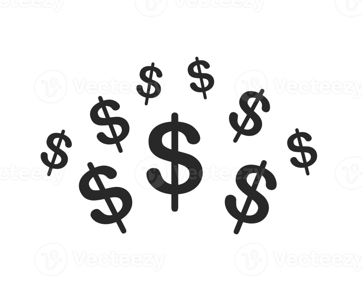 Dollar icon illustration png