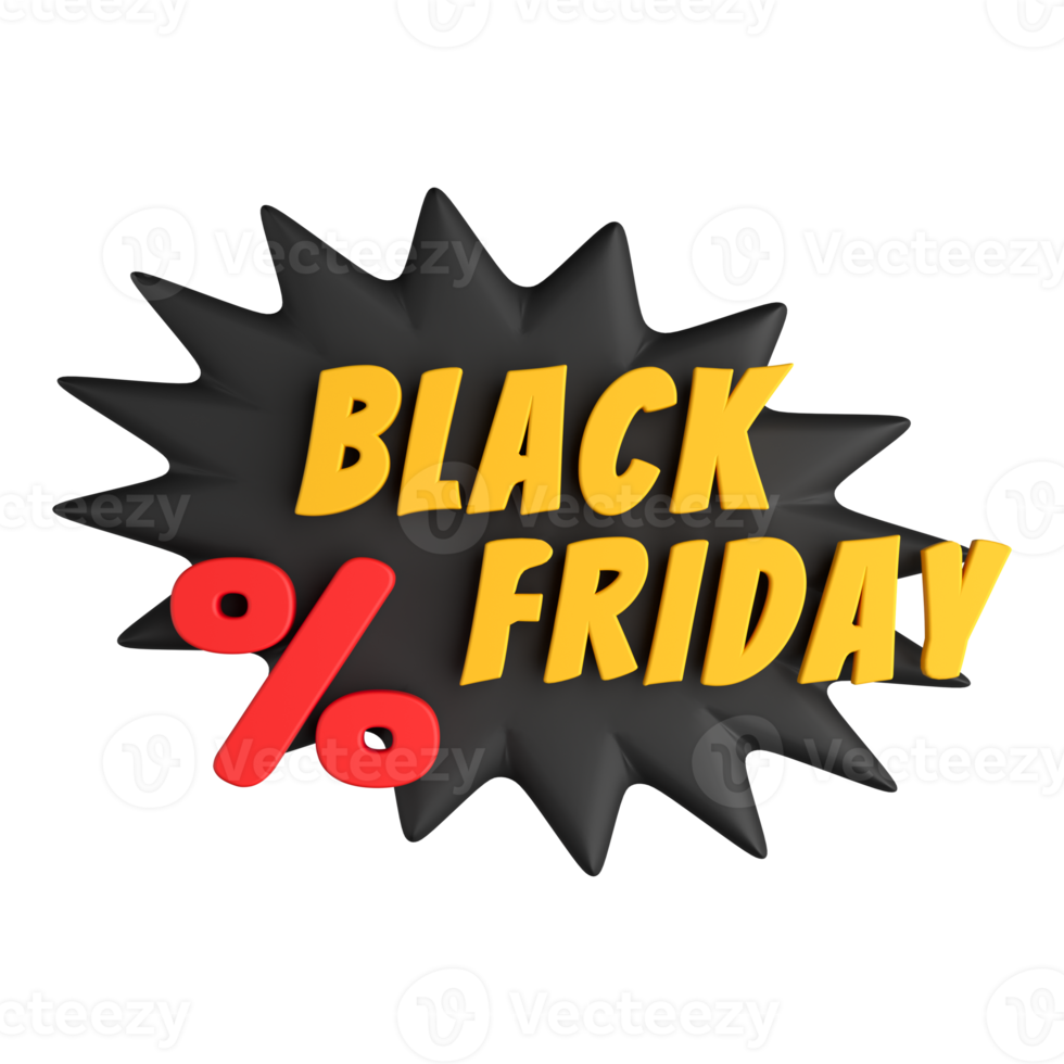 Headline Black Friday 3D png