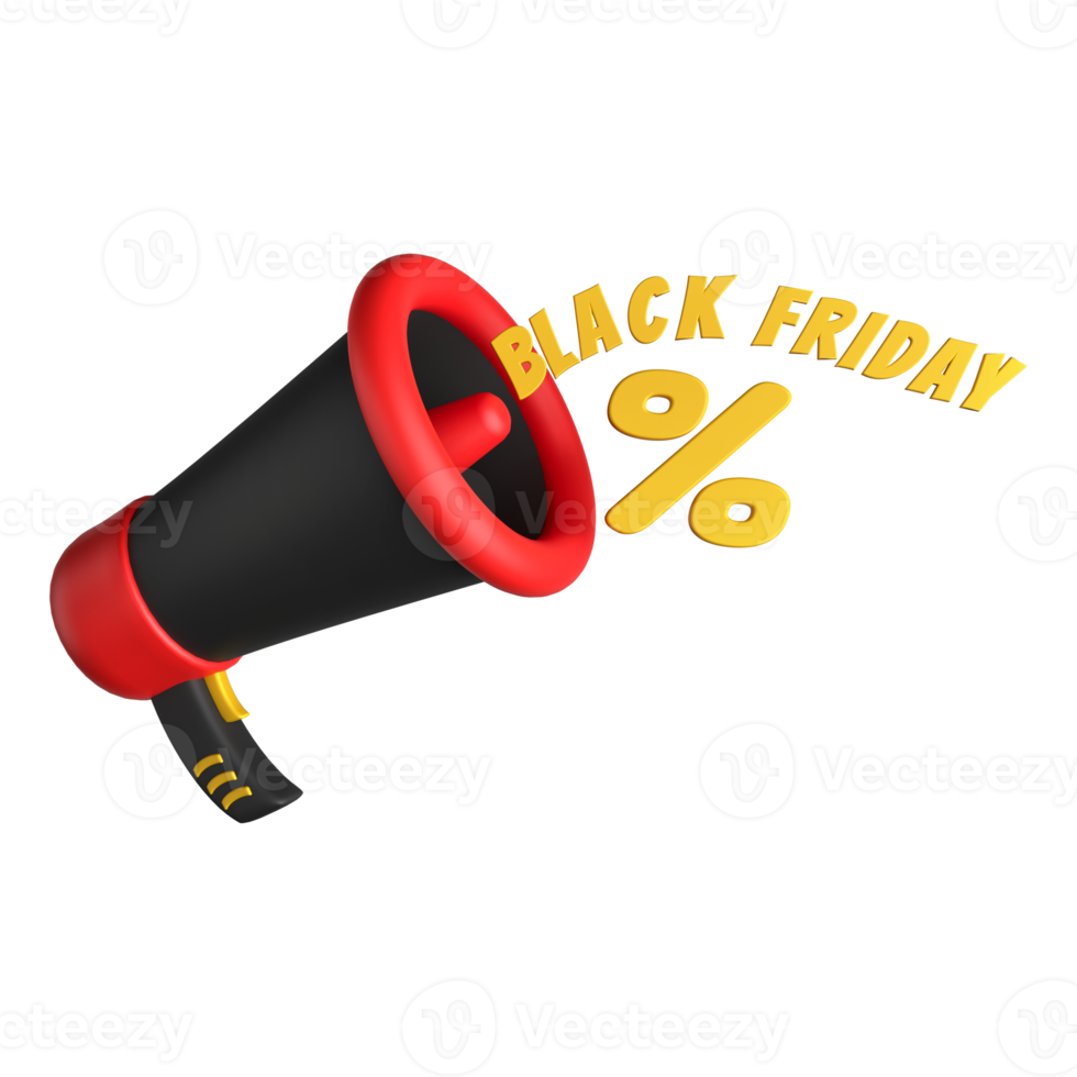 Black Friday Promotion Icon 3D png