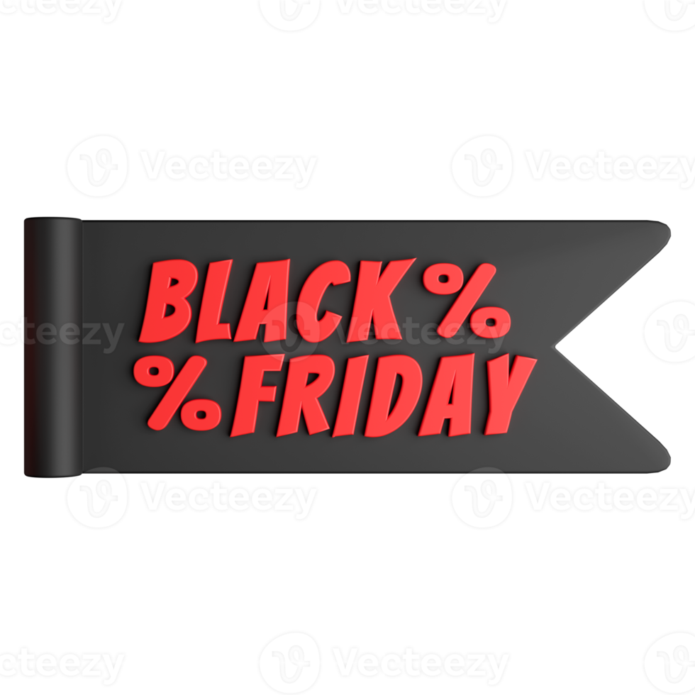 Tag Black Friday 3D png