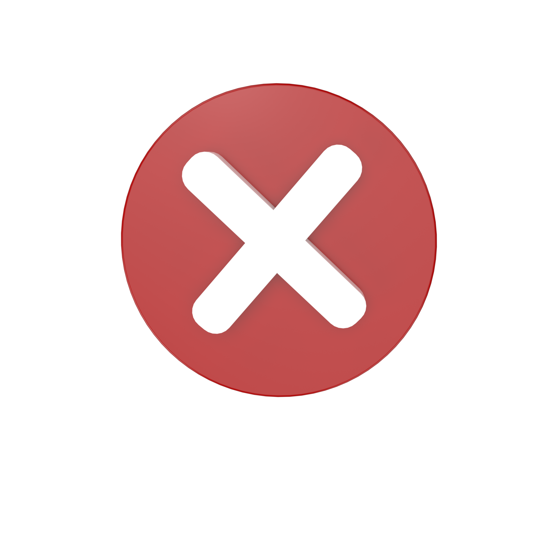 red x icon transparent