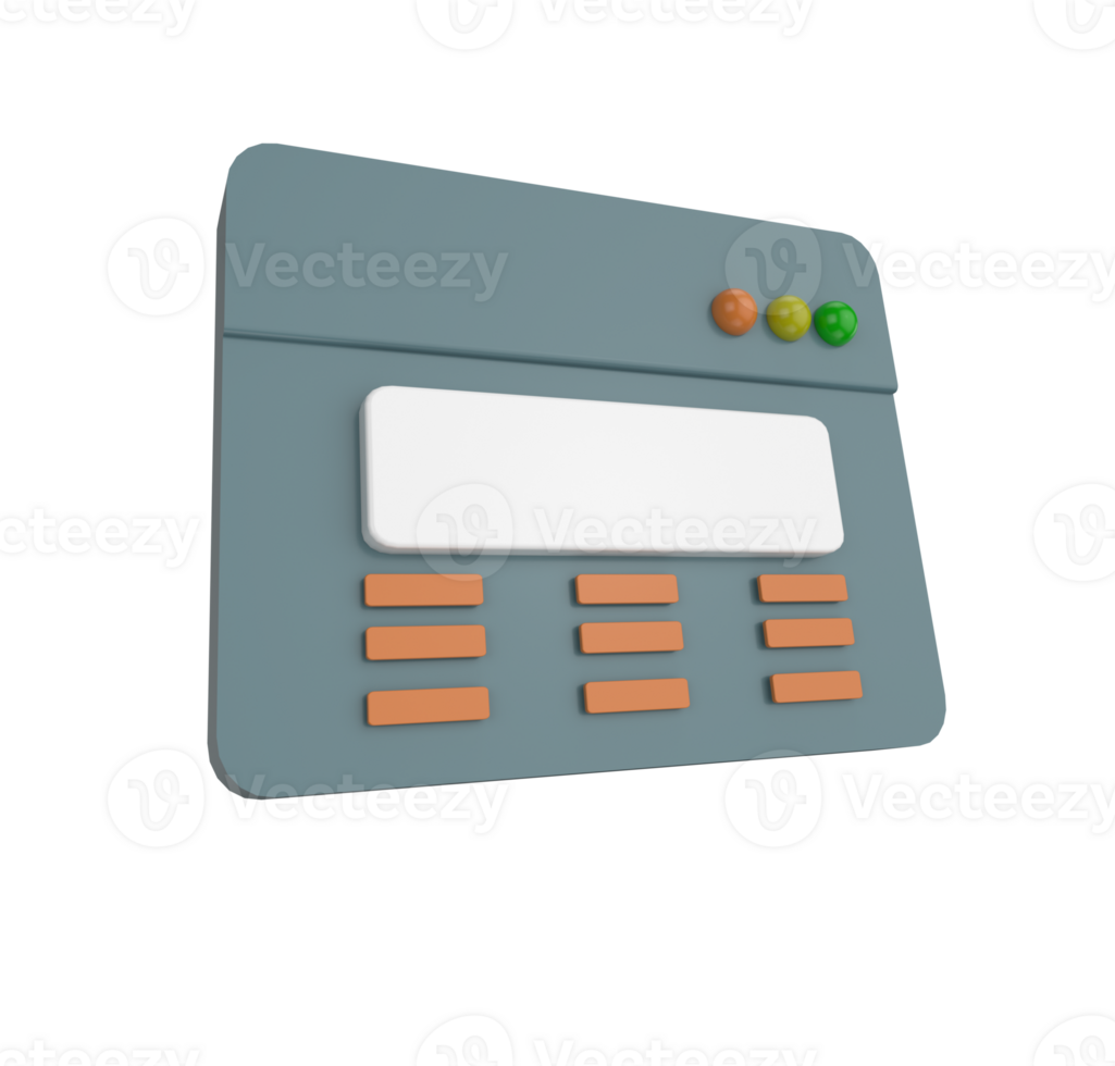 minimal 3d Illustration Web UI or UX design, web page concept. Web design, computer browser. png