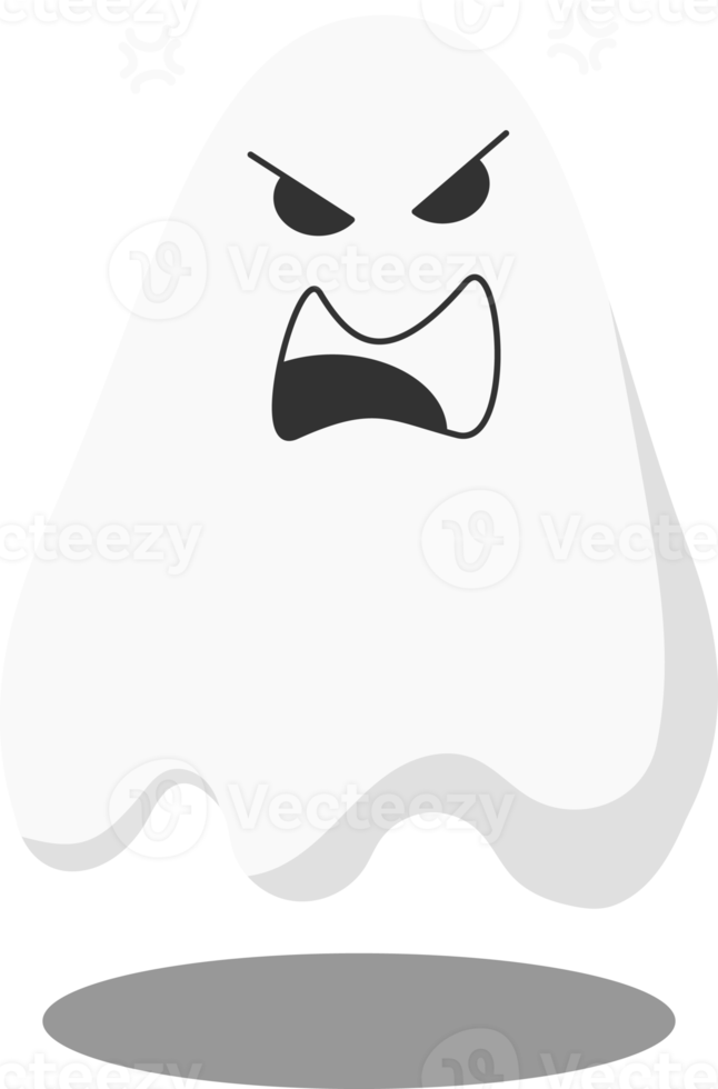 Ghost halloween icon. Horror illustration. png