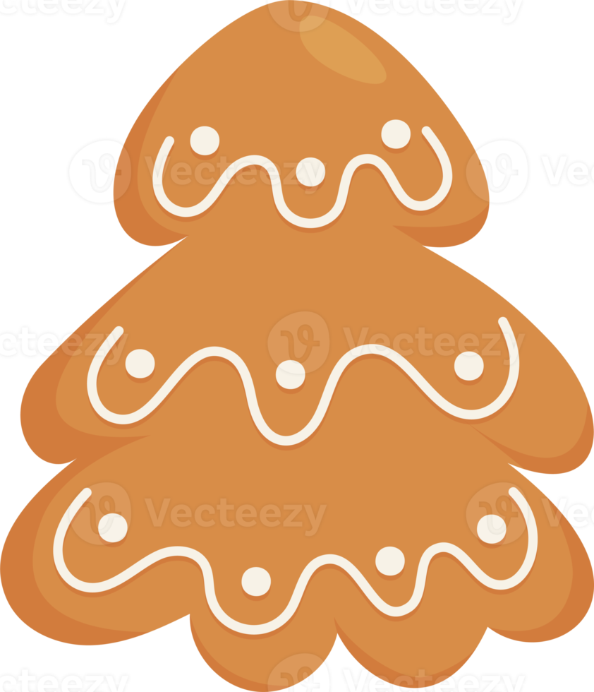 árbol de pan de jengibre de navidad png