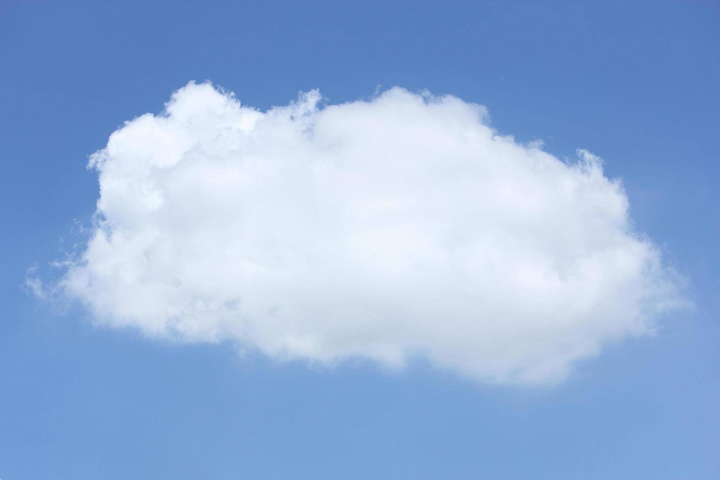 single cloud with blue sky photo