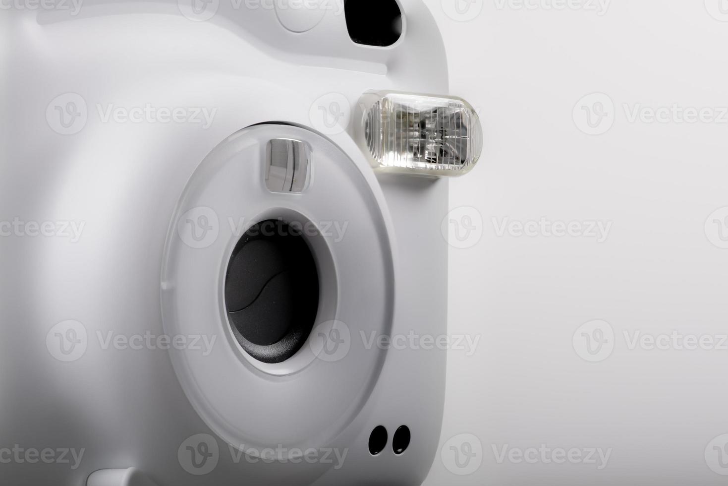 White Instant camera for direct image printing photo