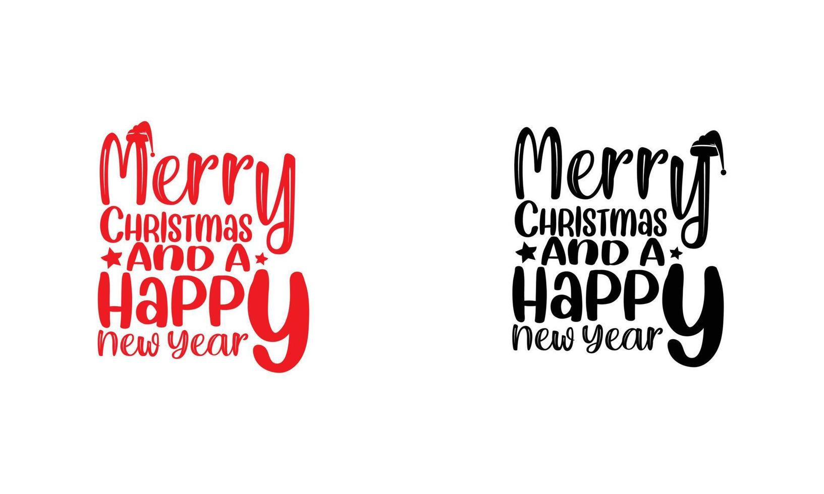 Marry Christmas and happy new year-Design. vector