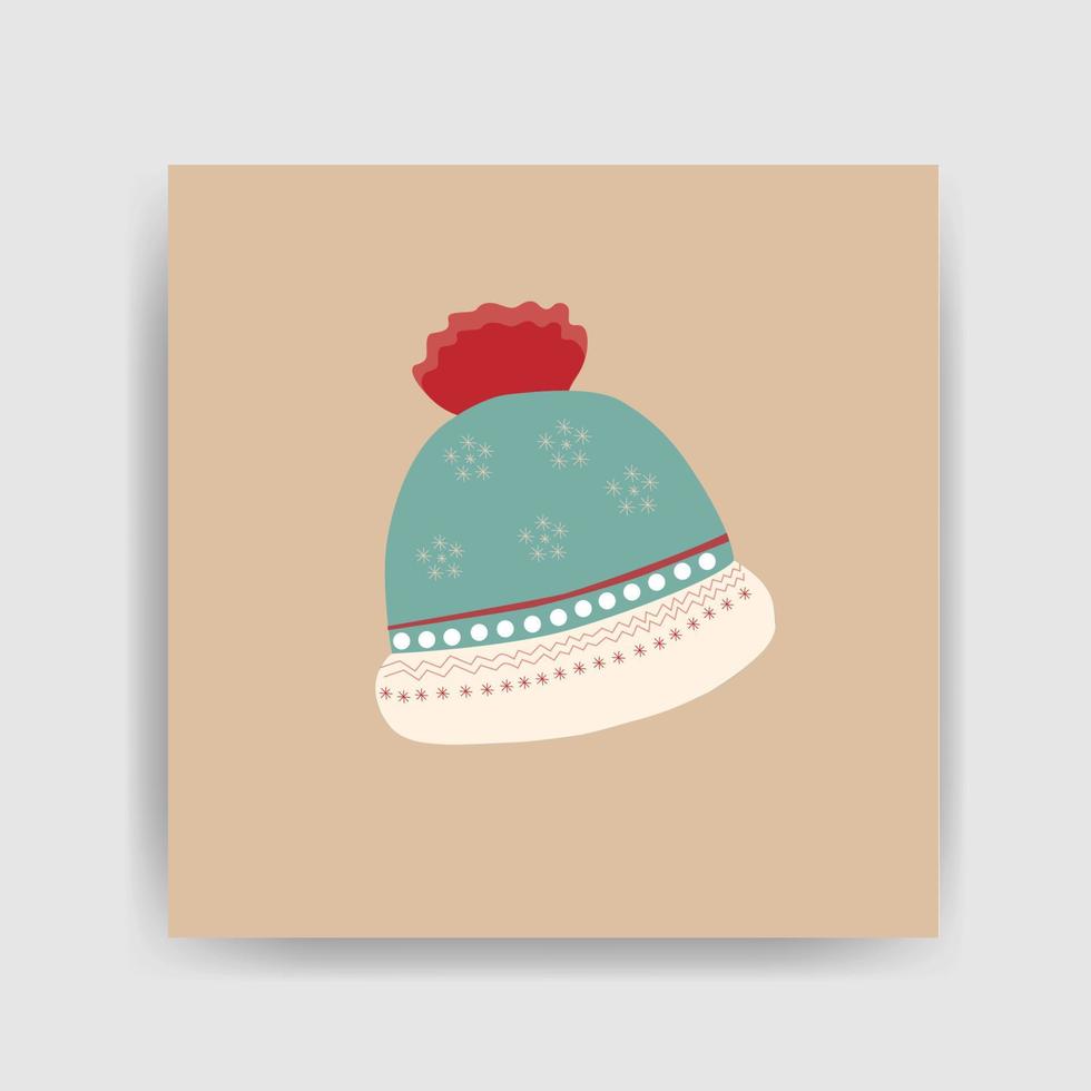 winter hat icon vector design