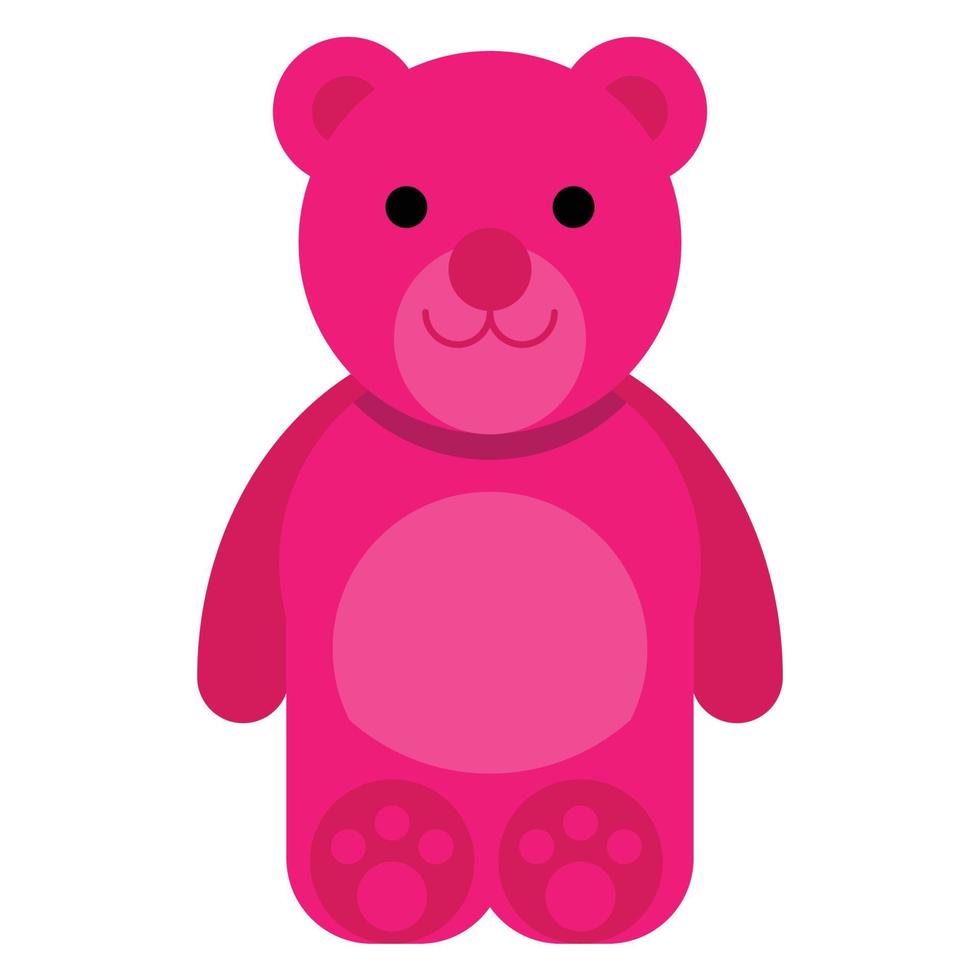 Pink color teddy bear. 12874142 Vector Art at Vecteezy