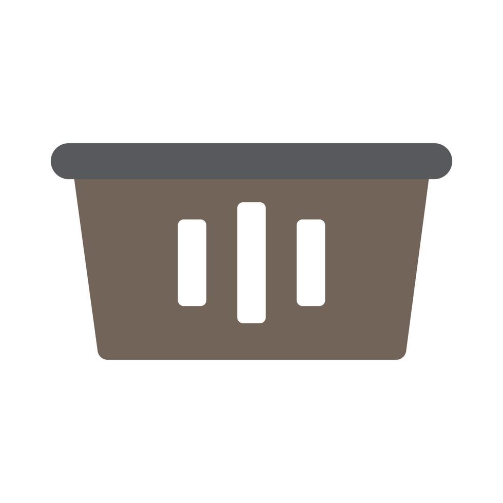 icono de la cesta. ilustración de signo de cesta para web y medios impresos vector