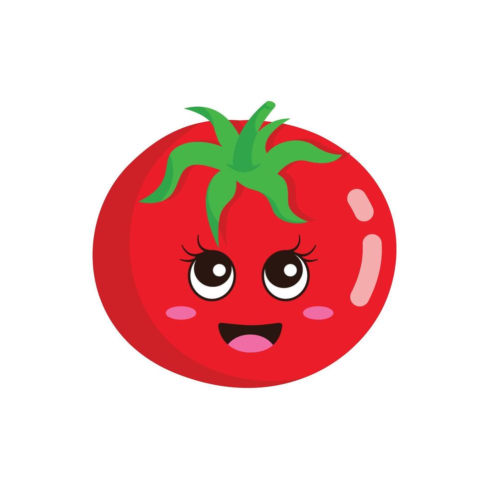 Tomato cute character vector