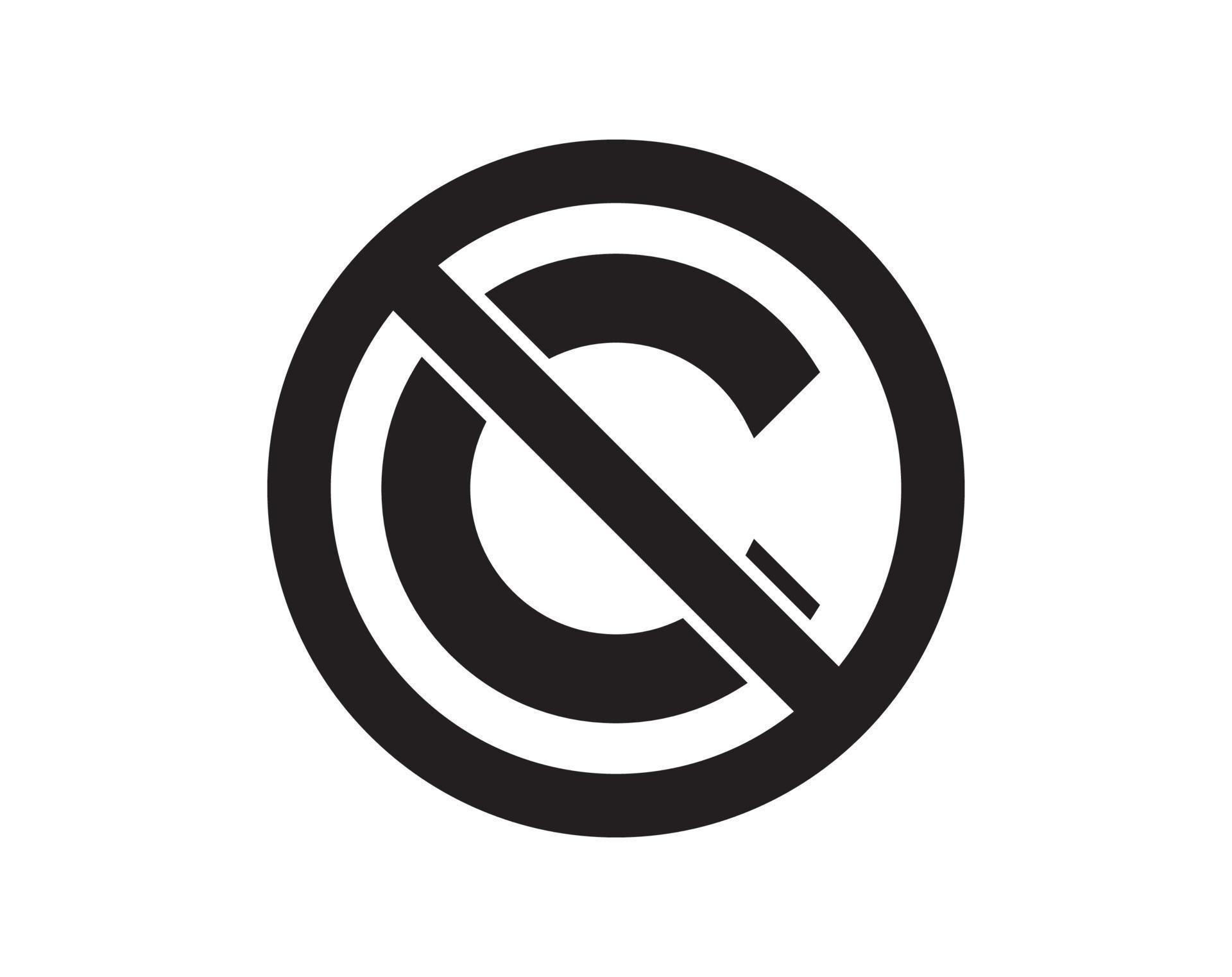 Creative commons public domain. Copyright, copy writing or bookmark