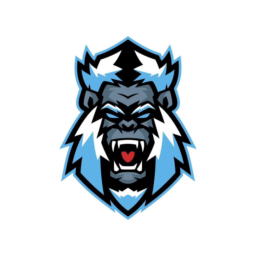 Yeti Mascot Logo vector