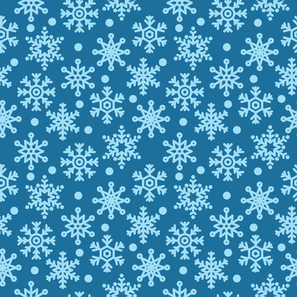 Snowflakes Seamless Background vector