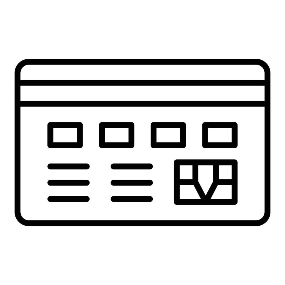 Credit Card Icon Style vector