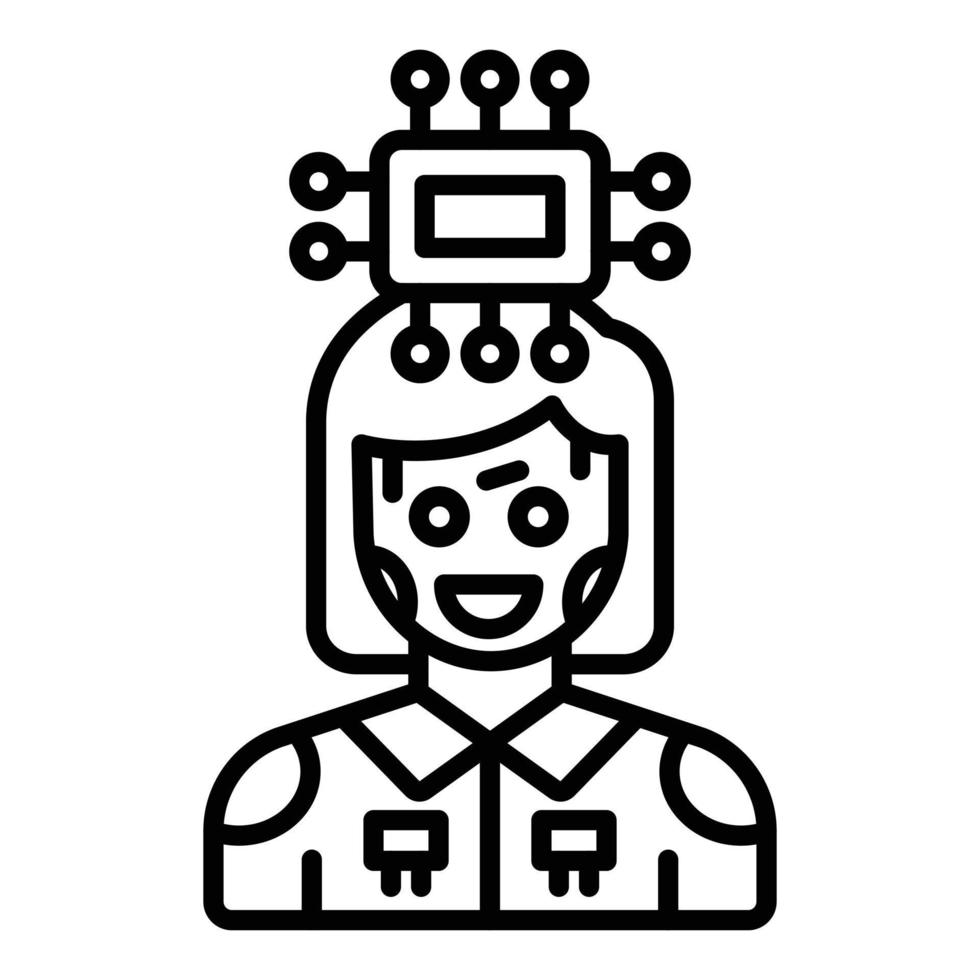Microchip Icon Style vector