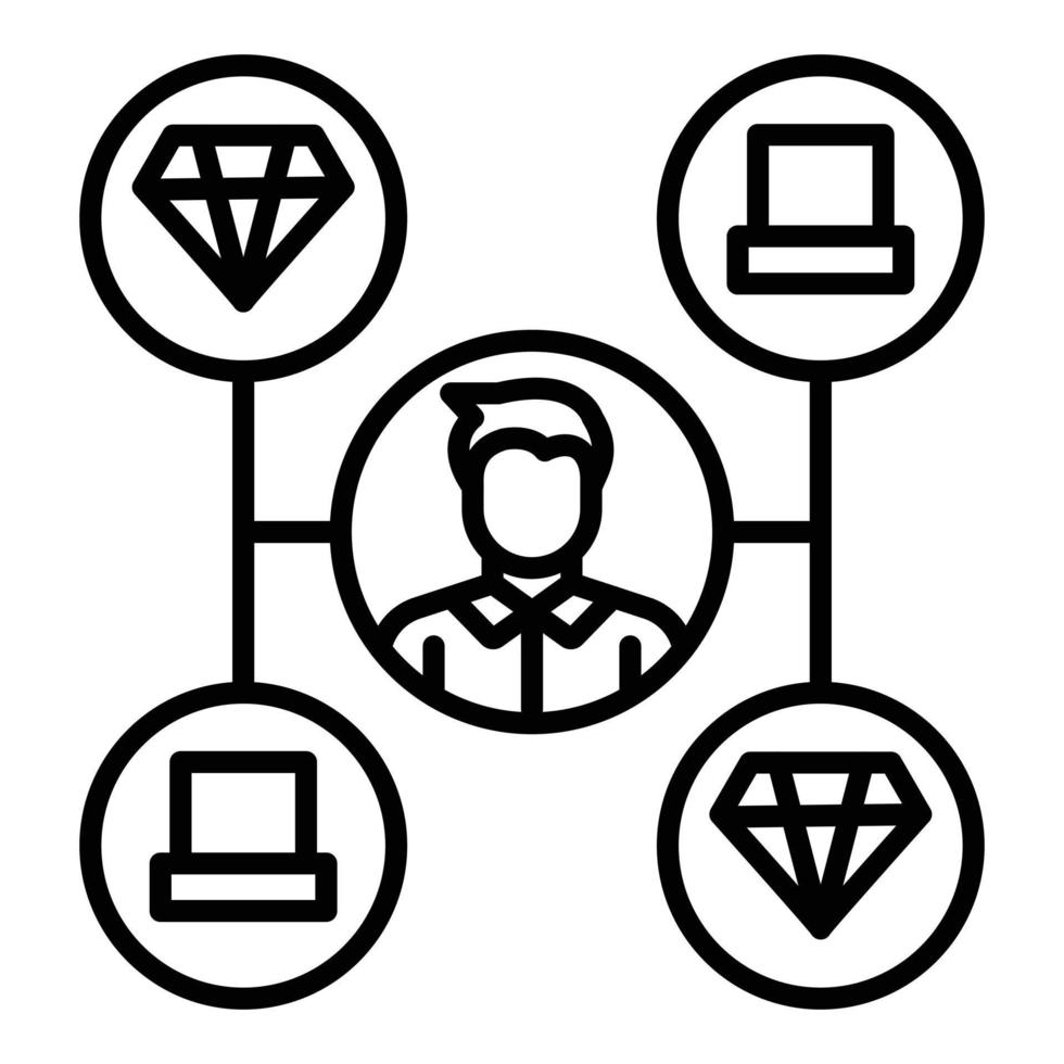 Omnichannel Merchandising Icon Style vector