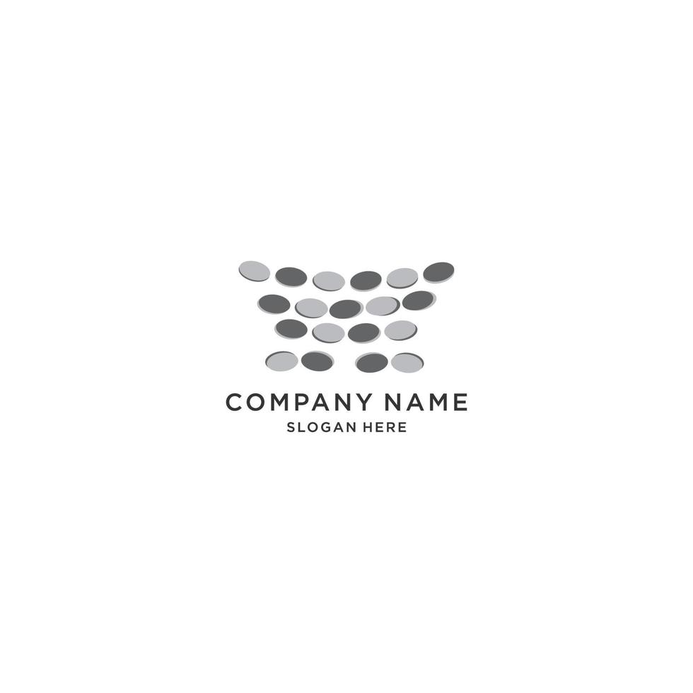 Stone logo icon vector image