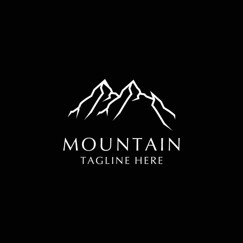 Mountain logo icon vector image