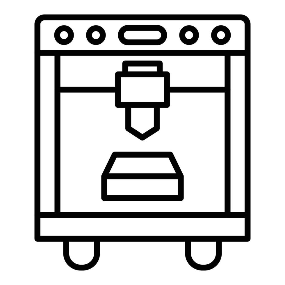 3D Printing Icon Style vector