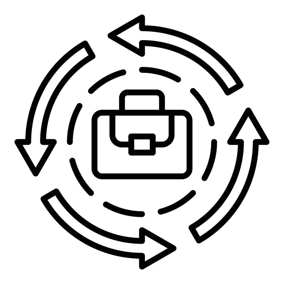 Career Change Icon Style vector