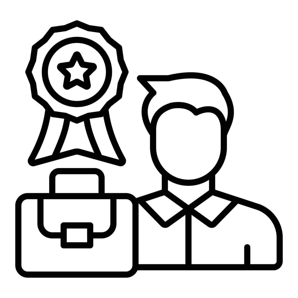Career Expert Icon Style vector