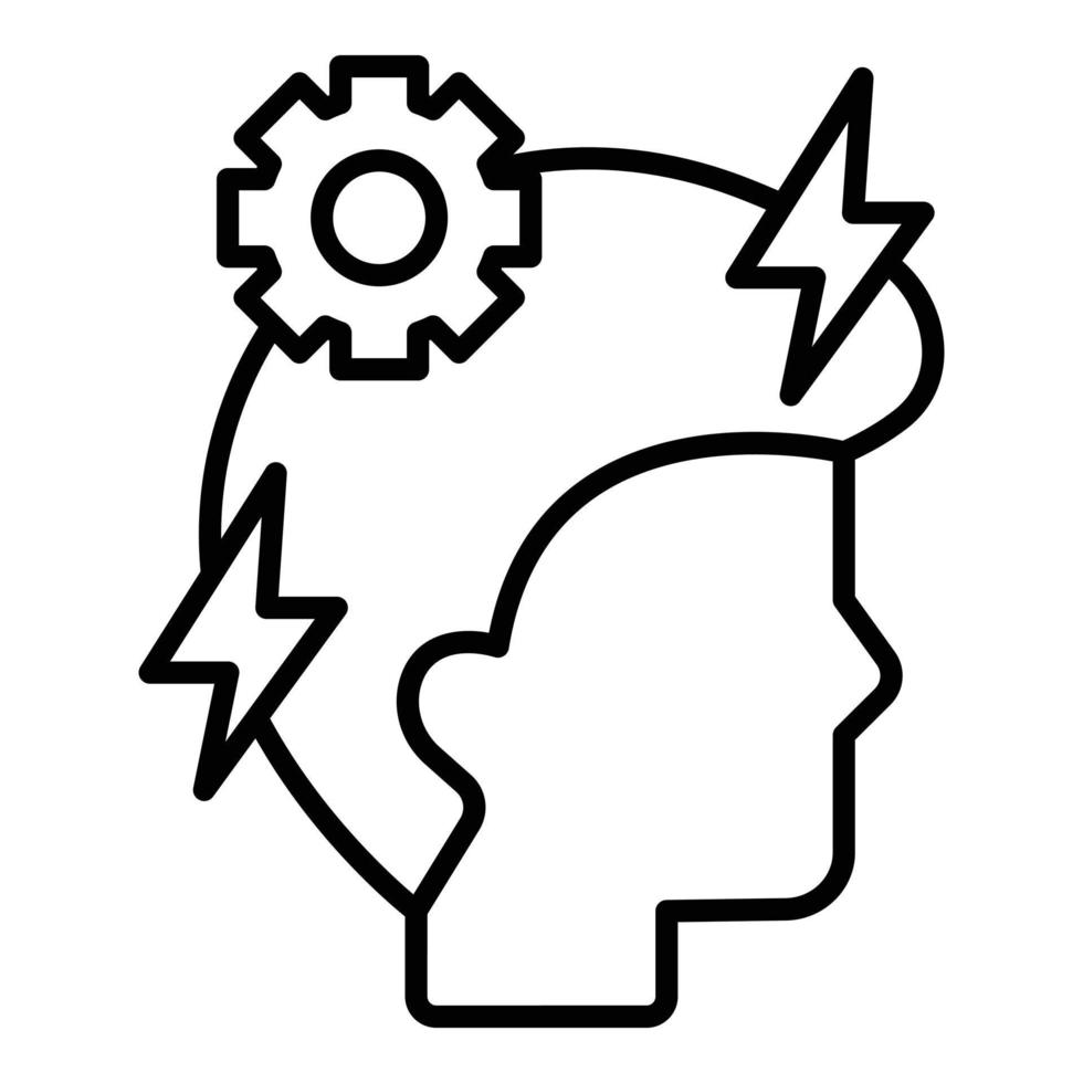 Brain Recharge Icon Style vector